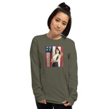 Alobien/Unisex Long Sleeve/ Immigrant Collection Mel.