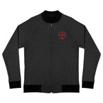 alobien red Embroidery Bomber Jacket